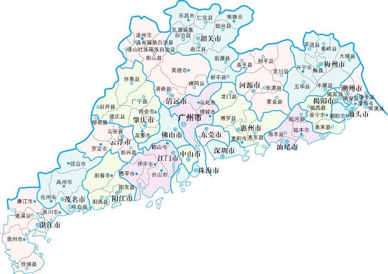 吳川,高州,信宜,化州,陽春,羅定,四會,高要,鶴山,開平,台山,恩平,陸豐