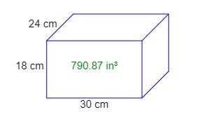 立方英吋計算 長方體的體積 In Cubic Inches